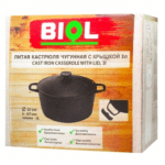 Biol Cast Iron Pan with a Lid 3l - image-0